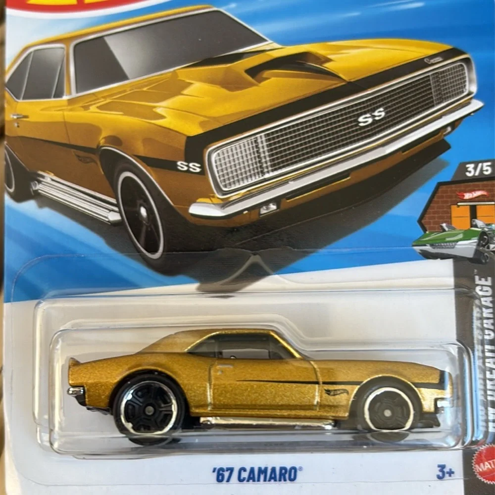 Hot Wheels 1967 Gold Camaro Chevy Chevrolet Pony Muscle Car Hotwheels 2026 🆕